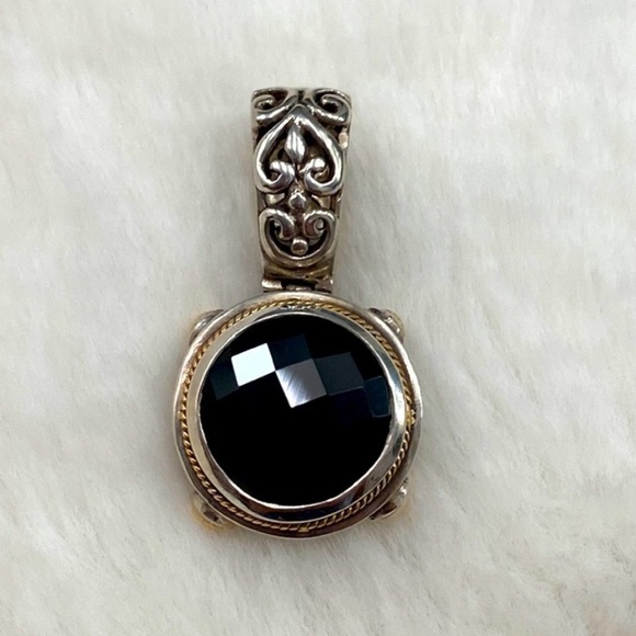 EFFY Onyx 925 18K Pendant - Picture 1 of 5